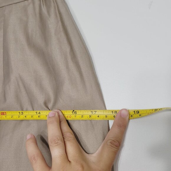 NWT Vintage Jac Dale Khaki Tan A-Line Knee Skirt - Picture 8 of 11
